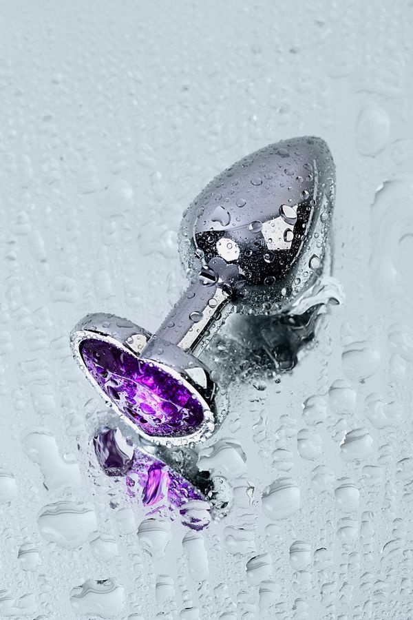 Mor Kalp Desenli 7cm Metal Plug - Görsel 8