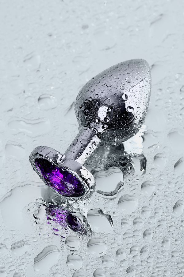 Mor Kalp Kristalli 8cm Metal Plug