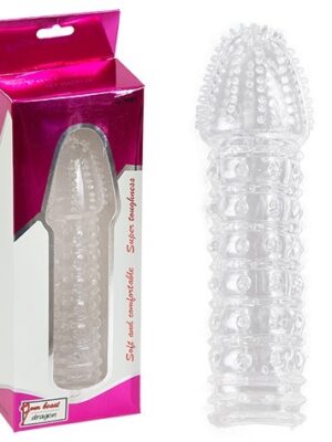 Tırtıklı 15cm Şeffaf Penis Kılıfı