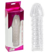 Tırtıklı 15cm Şeffaf Penis Kılıfı