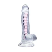 Paret Jel Dildo Şeffaf 18cm