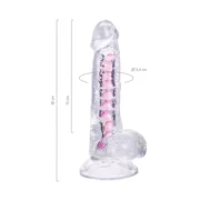 Paret Jel Dildo Şeffaf 18cm