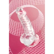Paret Jel Dildo Şeffaf 18cm