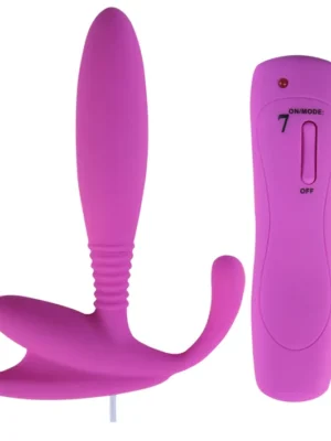 Pembe Titreşimli Anal plug