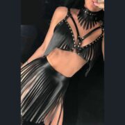 Püsküllü Deri Harness