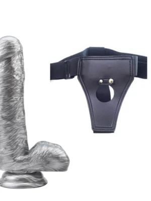 Renkli Belden Bağlamalı Dildo