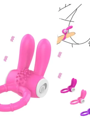 Tavşan Kulaklı Tırtıklı Penis Halkası