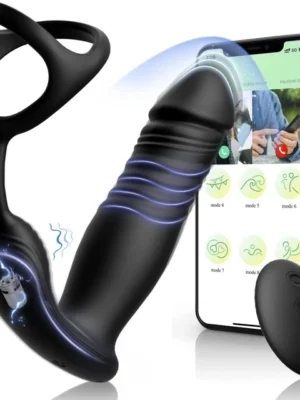 İleri geri hareketli Telefon uygulamalı Anal Vibratör