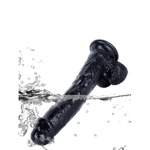 Siyah 26 cm Realistik Dildo - Görsel 6