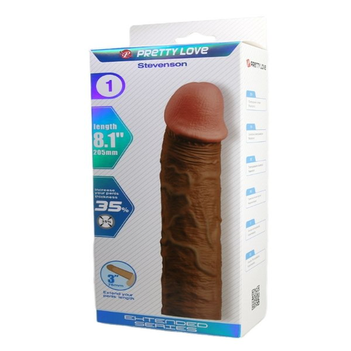 Stevenson 76MM Dolgulu Premium Melez Penis Kılıfı