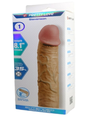 Stevenson 76MM Dolgulu Premium Ten Penis Kılıfı