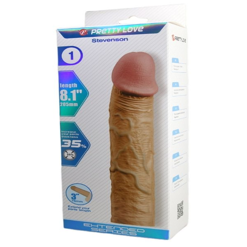 Stevenson 76MM Dolgulu Premium Ten Penis Kılıfı