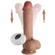 Teleskopik ileri geri hareketli dildo
