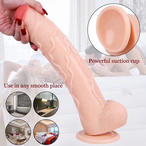 Ten Rengi 32 cm Ultra Realistik Dildo - Görsel 6