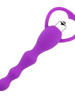 Titreşimli Pembe Silikon Anal Plug