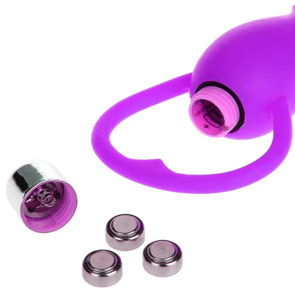 Titreşimli Pembe Silikon Anal Plug - Görsel 3