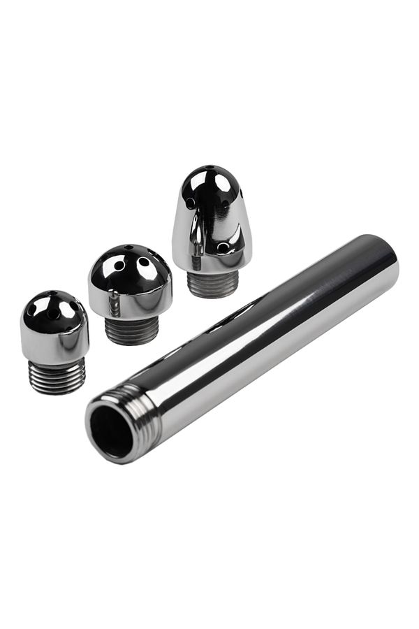 Toyfa 13cm Metal 3 Başlıklı Anal Duş Seti
