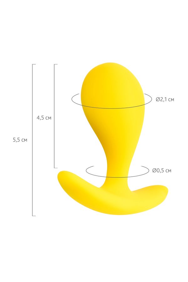 Toyfa Blob 5cm Sarı Anal Plug