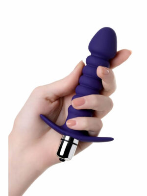 Toyfa Condal Titreşimli 14cm Mor Anal Plug