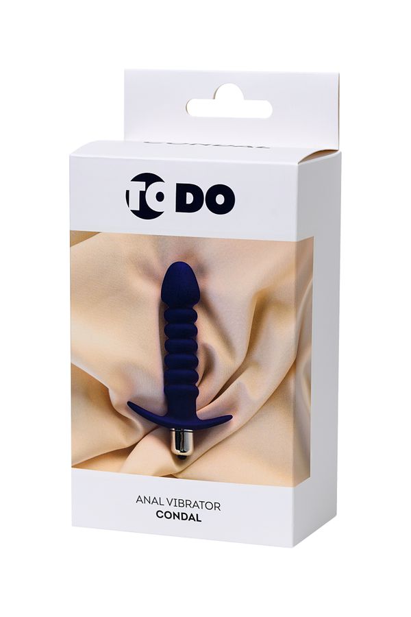 Toyfa Condal Titreşimli 14cm Mor Anal Plug - Görsel 6