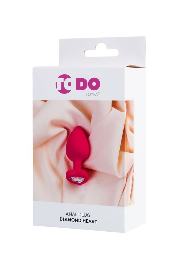 Toyfa Elmas Kalp 10cm Pembe Anal Plug - Görsel 5