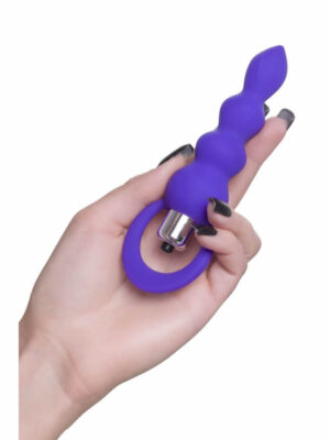 Toyfa Twisty 14cm Titreşimli Mor Anal Plug