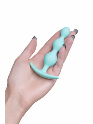 Triple 3 Boğumlu 11cm Su Yeşili Anal Plug