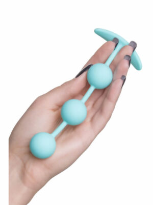 Triplex 15cm Boğumlu Su Yeşili Anal Plug