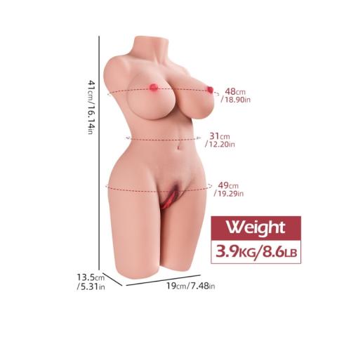 Ultra Gerçekci 4KG Yarım Vücut Manken - Görsel 5
