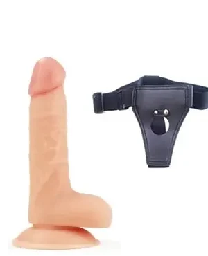 Ultra Soft Dude Kemerli 18 cm Dildo
