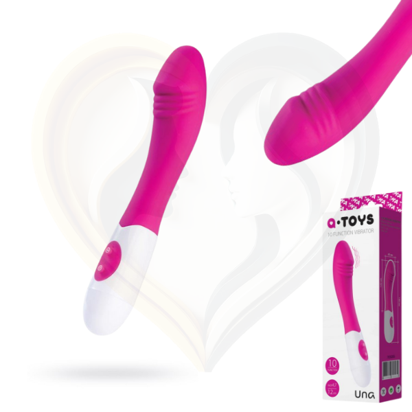Una 20cm Pembe Vibratör - Görsel 5