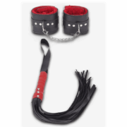 Fetish Kırbaç Kelepçe Set