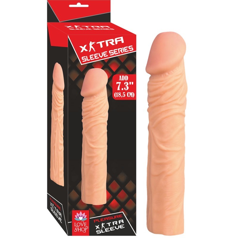 Uzatmalı Ten Penis Kılıfı 18.5CM