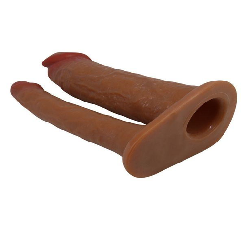 Yairon Gerçekçi Hissiyatlı Uzatıcı Çift Penisli Penis Kılıfı - Görsel 5