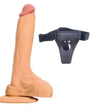 Adams Et dokulu Kemerli dildo