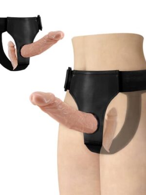 Belden Bağlamalı Çift Taraflı Strapon Penis