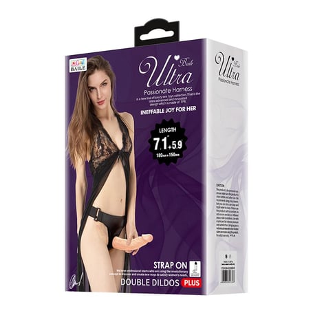 Belden Bağlamalı Çift Taraflı Strapon Penis - Görsel 3
