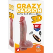 Çift Katmanlı 25cm Titreşimli 3D Dildo