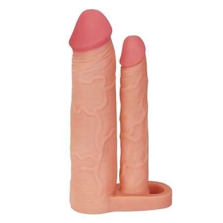 İçi Boş Çatal Dildo Penis Kılıfı 20cm