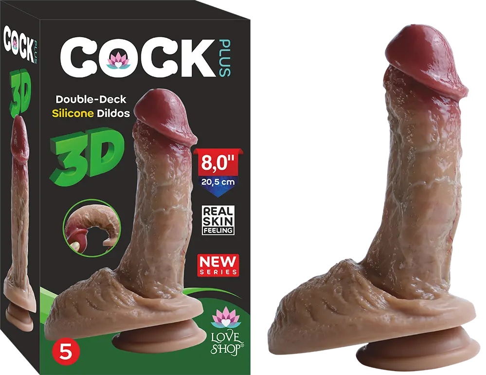 Ultra gerçekci dildo 21 cm - Görsel 2
