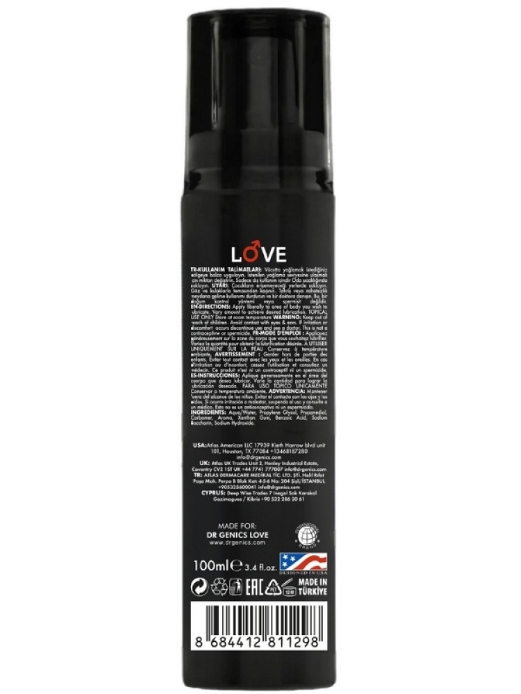 Dr Genics Lubricant Gel (Çilek Aromalı Kayganlaştırıcı Jel) 100ml - Görsel 5