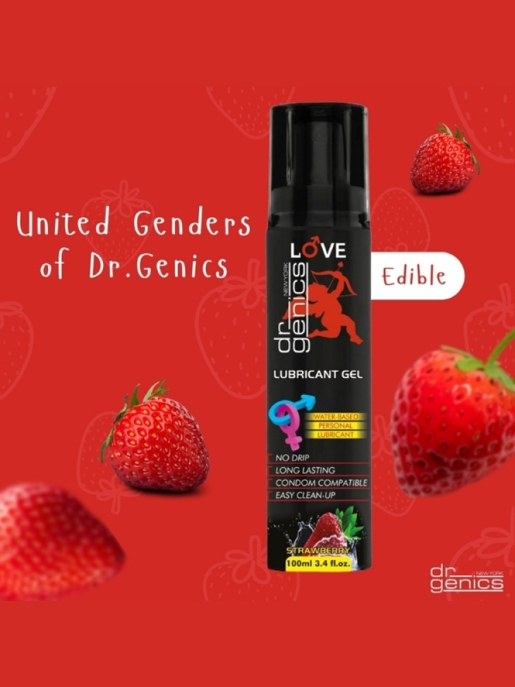 Dr Genics Lubricant Gel çilek aromalı