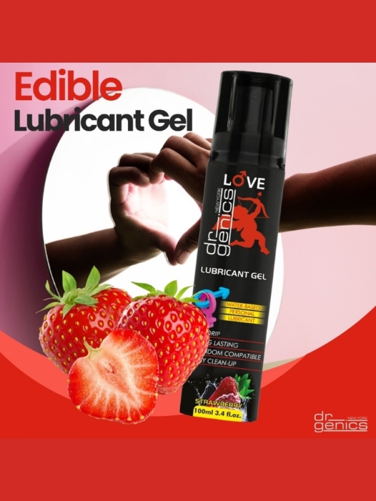 Dr Genics Lubricant Gel (Çilek Aromalı Kayganlaştırıcı Jel) 100ml - Görsel 2
