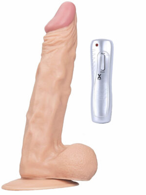 Esnek Titreşimli Realistik Dildo 24cm