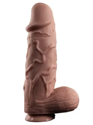 Extra kalın dildo melez