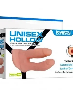 Çift girişli içi boş dildo