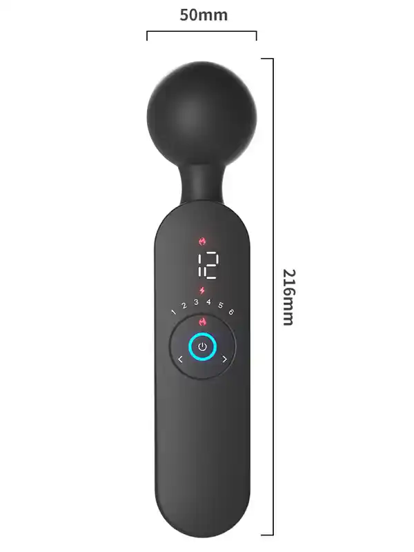 LCD Ekranlı Isıtmalı Titreşimli Vibratör - Görsel 2