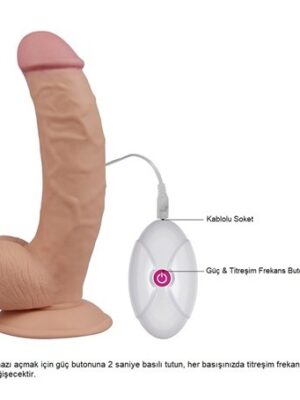 Yeni Nesil Titreşimli 20 cm Realistik Vibratör