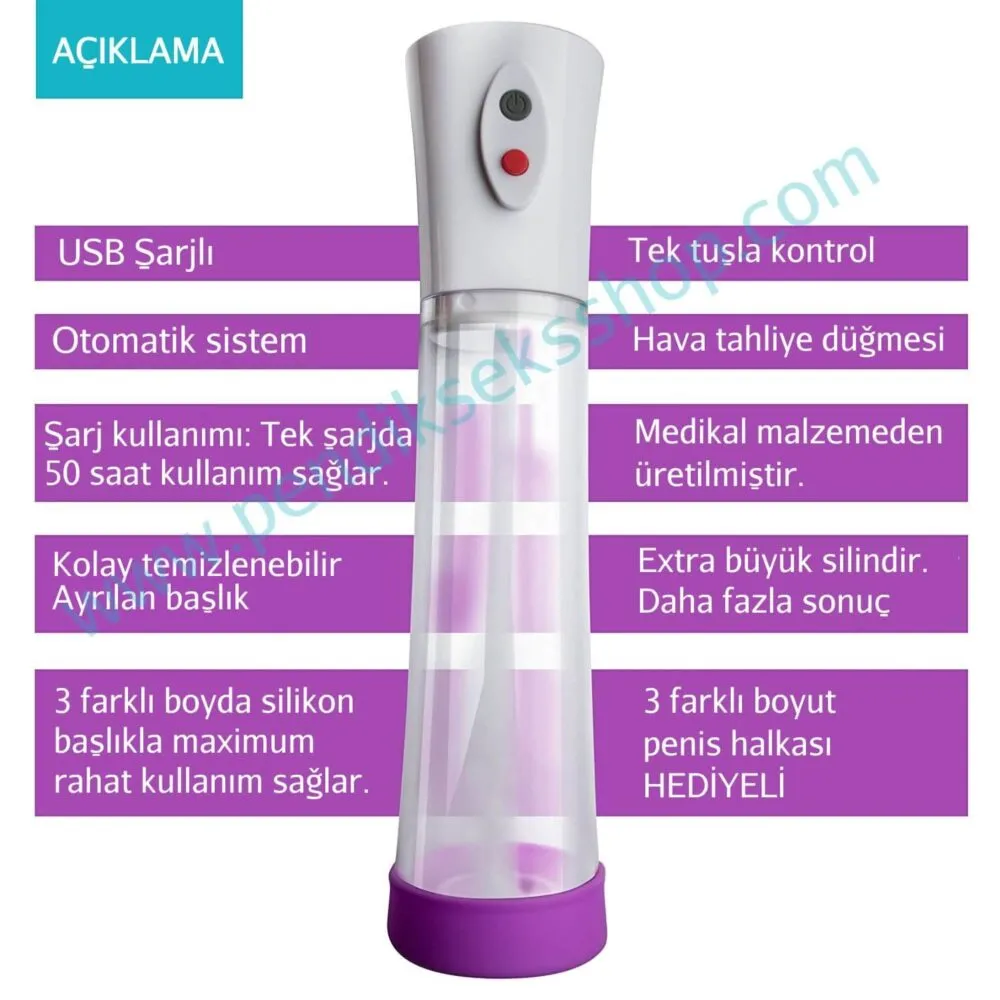 Şarjlı medikal penis pompası - Görsel 2