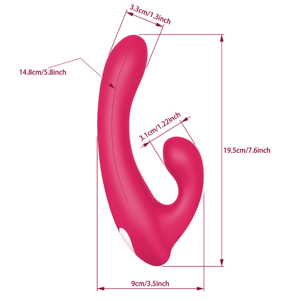 Oynar başlı 10 titreşimli G-spot vibratör